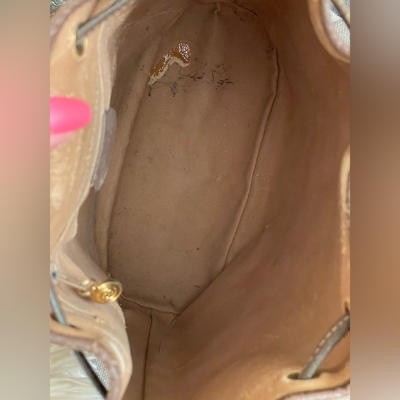 GUCCI 𝑉𝑖𝑛𝑡𝑎𝑔𝑒 MONOGRAM BUCKET DRAWSTRING BAG W/GUCCI DUST BAG🎬💯Authentic - Picture 8 of 16